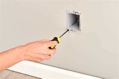 drywall electrical box cutout|putting electrical box existing drywall.